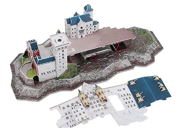 Revell 3D Puzzle Schloss Neuschwanstein (LED Edition) - 128 dílků