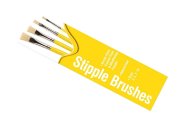 Humbrol Stipple Brush pack - Sada plochých štětců velikost č. 3, 5,. 7 a 10
