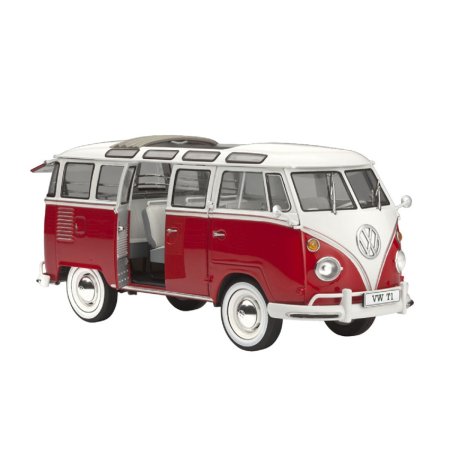 Revell ModelSet - Plastikový model autobusu VW T1 Samba Bus