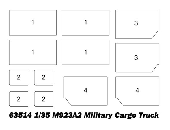 Ilovekits Plastikový model vojenského auta MIlitary Cargo Truck  M923A2