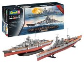Revell Plastikový model lodě Battle Set HMS HOOD vs. BISMARCK - 80th Anniversary - Limited Edition