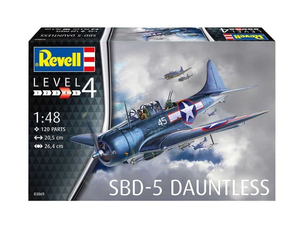 Revell Plastikový model letadla SBD-5 Dauntless Navyfighter