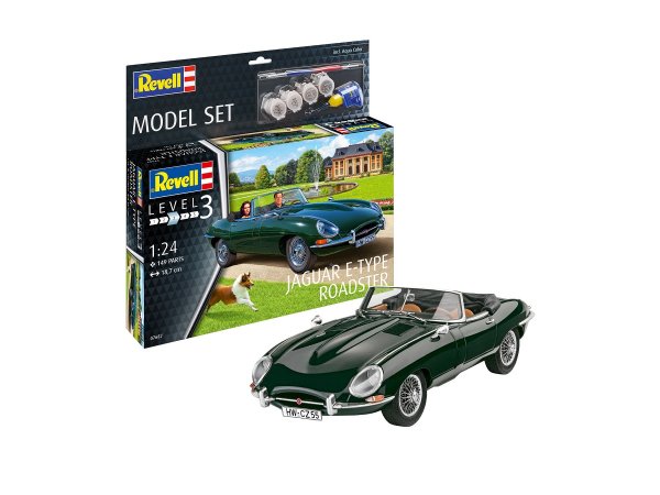 Revell ModelSet - Plastikový model auta Jaguar E-Type Roadster