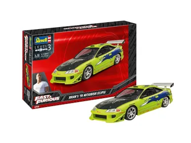 Revell ModelSet - Plastikový model auta Fast & Furious Brian's 1995 Mitsubishi Eclipse