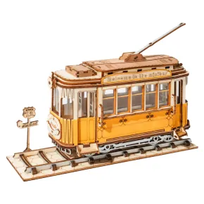 RoboTime 3D dřevěné puzzle - Historická tramvaj
