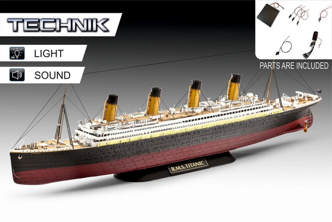 Revell TECHNIK - Plastikový model lodě R.M.S. Titanic