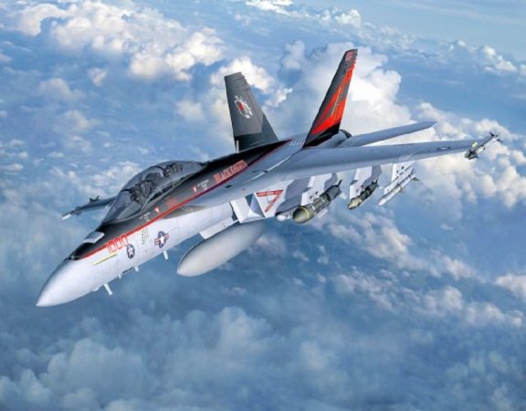Revell Plastikový model letadla F/A-18F Super Hornet