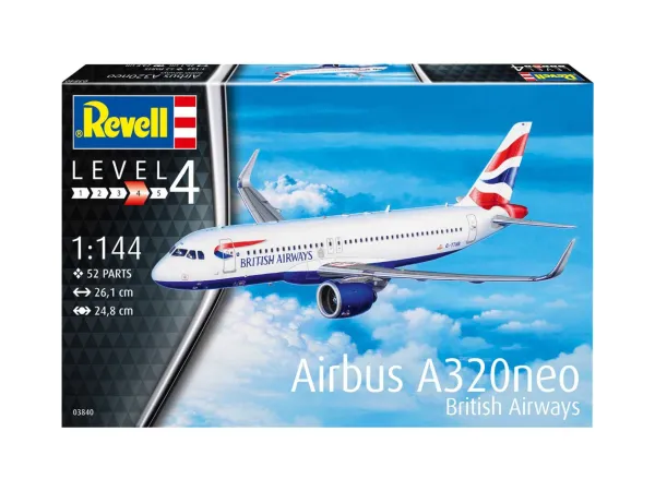 Revell Plastikový model letadla Airbus A320 neo British Airways