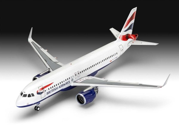 Revell ModelSet - Plastikový model letadla Airbus A320 neo British Airways