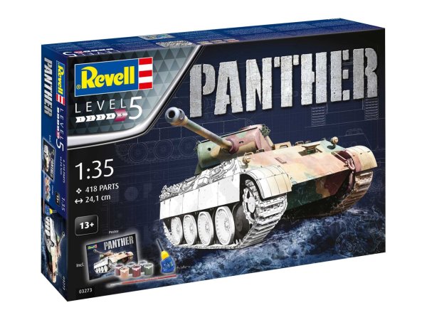 Revell Gift-Set - Plastikový model tanku Panther Ausf. D