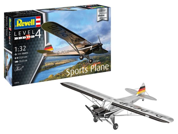 Revell ModelSet - Plastikový model letadla Builders Choice Sports Plane