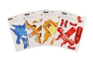 Teddies Modely 3D papírové - Dinosauři - 8 ks