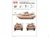 RFM Plastikový model tanku M1A2 SEP ABRAMS TUSK I / TUSK II - 2v1