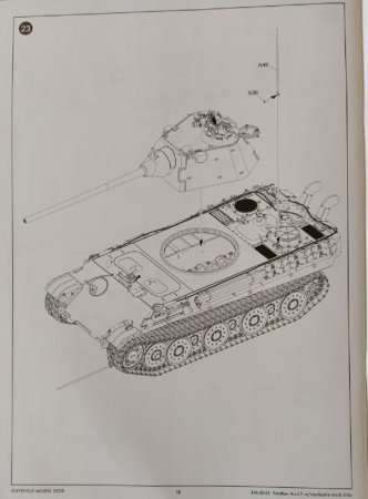 RFM Plastikový model tanku Panther Ausf.F (German Medium tank SD.Kfz.171)