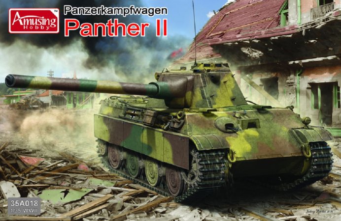 Amusing Hobby Plastikový model tanku Panzerkampfwagen Panther II