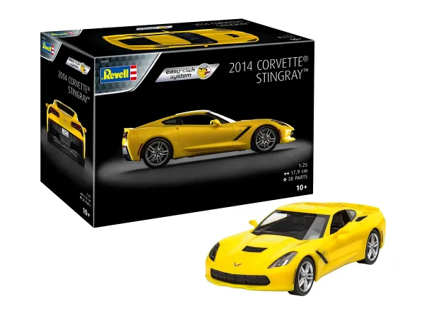 Revell EasyClick - Plastikový model auta 2014 Corvette Stingray