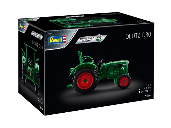 Revell EasyClick - Plastikový model traktoru Deutz D30 Tractor