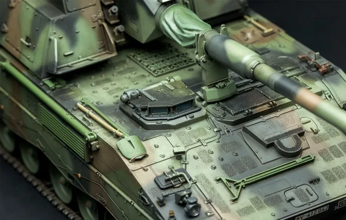 MENG Plastikový model samohybné houfnice Panzerhaubitze 2000 (German self-propelled howitzer)