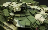 MENG Plastikový model tanku T-90 w/ TBS-86 Tank dozer (Russian main battle tank)