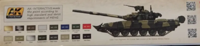 MENG Plastikový model tanku T-90 w/ TBS-86 Tank dozer (Russian main battle tank)