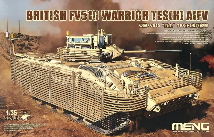 MENG Plastikový model obrněného transportéru British FV510 Warrior Tes(H) AIFV