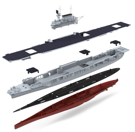 MENG EasyClick - Plastikový model lodě U.S.S. Enterprise (CV-6) U.S. Navy Aircraft Carrier