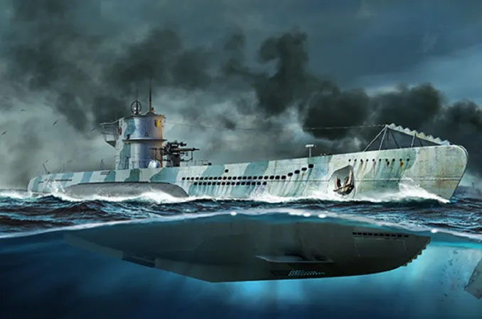 Trumpeter Plastikový model ponorky DKM Type VII-C U-Boat - 05912