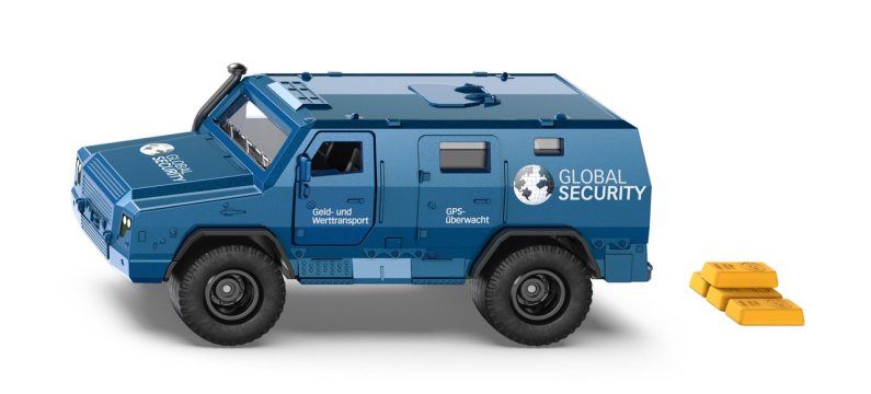 SIKU  Super - Bezpečnostní auto pro přepravu peněz a cenností s nálepkami
