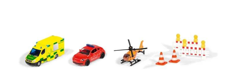 SIKU  Super - Set záchranná vozidla - 3 ks s příslušenstvím