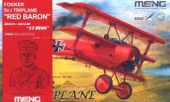 MENG Plastikový model letadla Fokker Dr.I Triplane "Red Baron" - Special Limited Edition