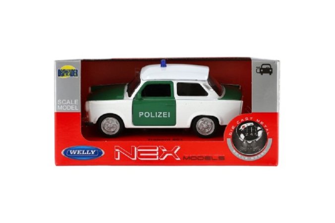 Dromader Auto Welly - Trabant 601 - Policie - 11 cm