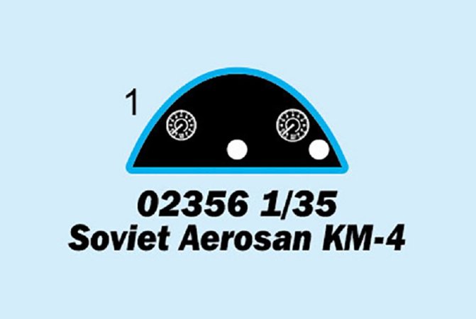 Trumpeter Plastikový model sněžného skútru Soviet Aerosan KM-4