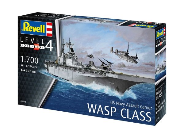 Revell Plastikový model lodě Assault Carrier USS WASP CLASS