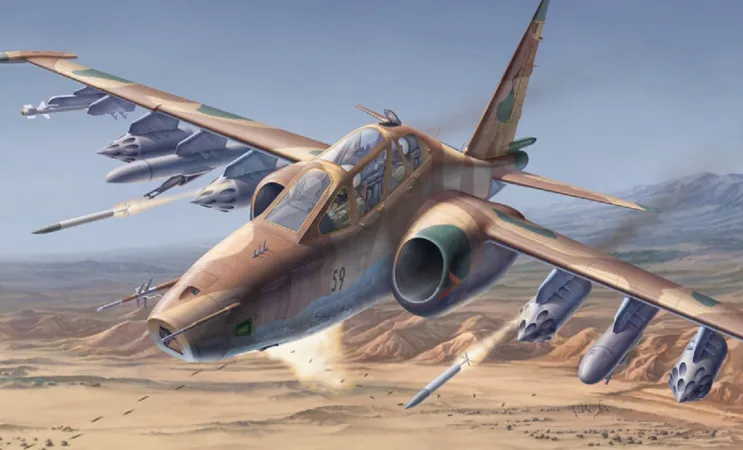 Směr Plastikový model letadla Suchoj Su-25 UB/UBK