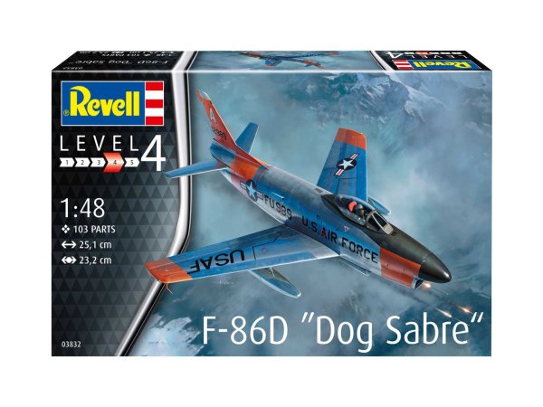 Revell Plastikový model letadla F-86D Dog Sabre