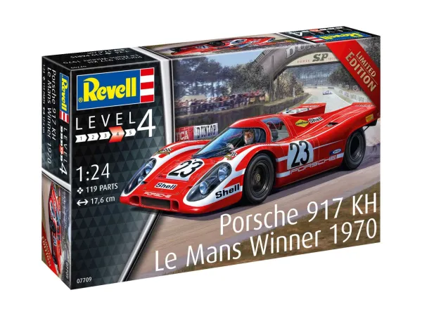 Revell Plastikový model závodního auta Porsche 917K Le Mans Winner 1970 - Limitovaná edice