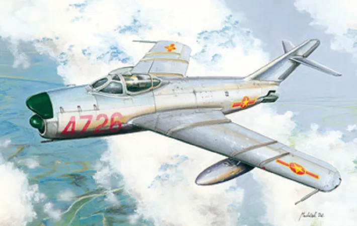 Směr Plastikový model letadla MiG-17PF in Vietnam War