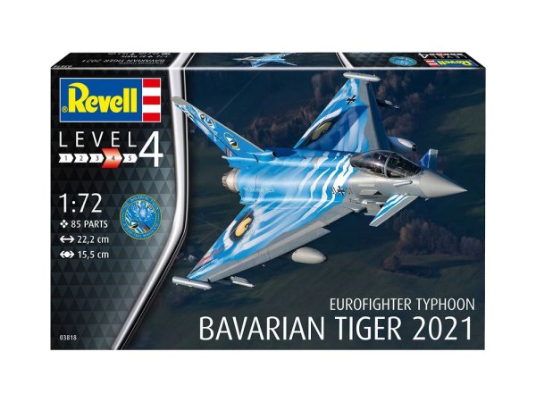 Revell Plastikový model letadla Eurofighter Typhoon "Bavarian Tiger 2021"