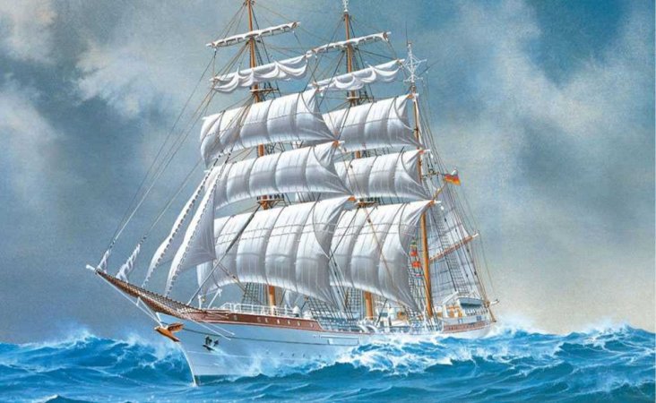 Revell ModelSet - Plastikový model lodě Gorch Fock