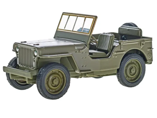 Mikro trading Jeep Willys MB - 10,5 cm - na zpětný chod