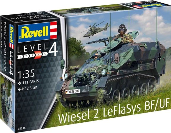 Revell Plastikový model velitelského vozidla Wiesel 2 LeFlaSys BF/UF