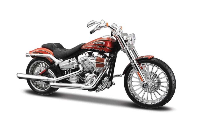 Maisto Sestavený kovový model motorky HARLEY DAVIDSON MOTORCYCLES, 2014 CVO Breakout