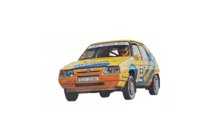 Směr KLIKLAK Plastikový model závodního auta Škoda Favorit Rallye 96