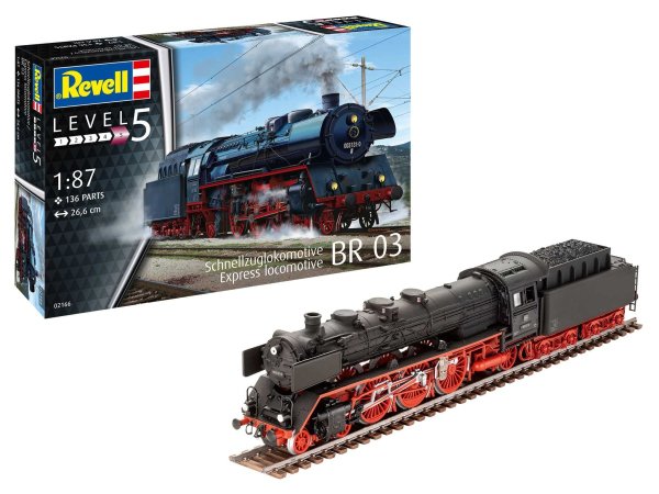 Revell Plastikový model lokomotivy Standard express locomotive 03 class with tender