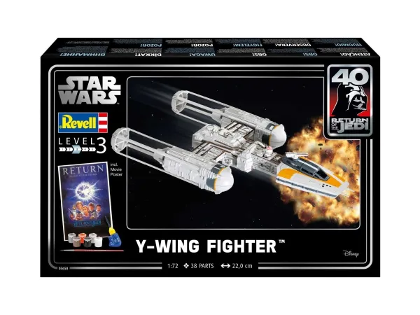 Revell Gift-Set Plastikový model Star Wars Y-wing Fighter