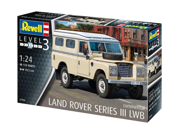 Revell Plastikový model auta Land Rover Series III LWB (commercial)