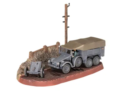 Revell Plastikový model auta Krupp Protze KFZ 69 with 3,7cm Pak