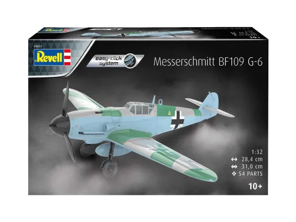 Revell EasyClick - Plastikový model letadla Messerschmitt Bf109G-6