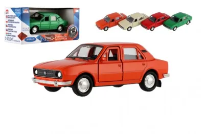 Dromader Sestavený kovový model auta Welly Škoda 105L - 11 cm