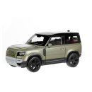 Teddies Sestavený kovový model auta Welly Land Rover 2020 Defender - na zpětné natažení - 12 cm